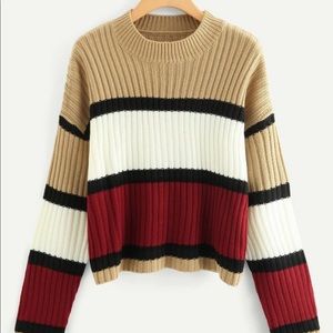 Color block sweater